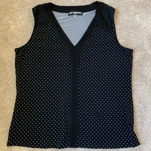 Woman’s Karl Lagerfeld Black poka dot Size XL